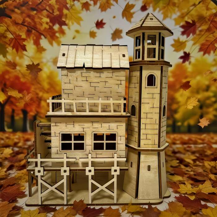 Building Toy Architectural Model Toy Set Items Fisherman S Hut