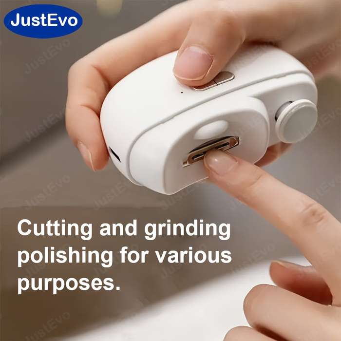 1pc Rechargeable Electric Nail Clipper  Care Kit Odorless Battery-Powered Manicure Tools fo