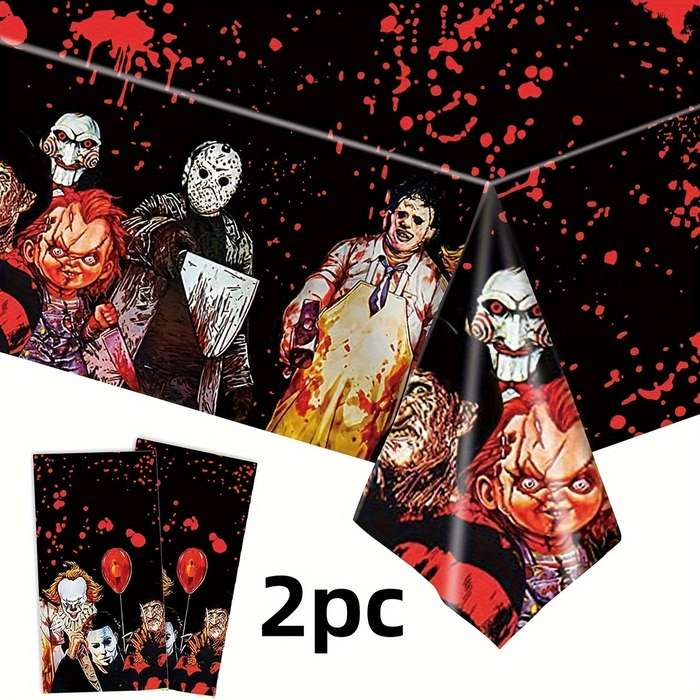 Halloween tablecloth decoration Quantity 2pcs