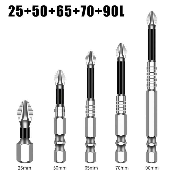 Screwdriver Bit Tool Set Model 5Pcs 25 Add  50 Add  65 Add  70 Add  90L