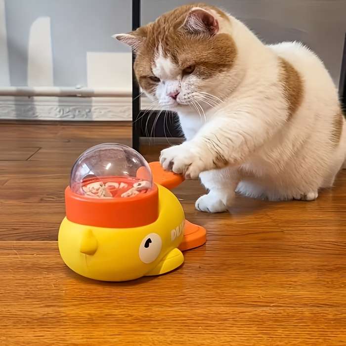 Pet Supplies Style Little Yellow Duck Feeder