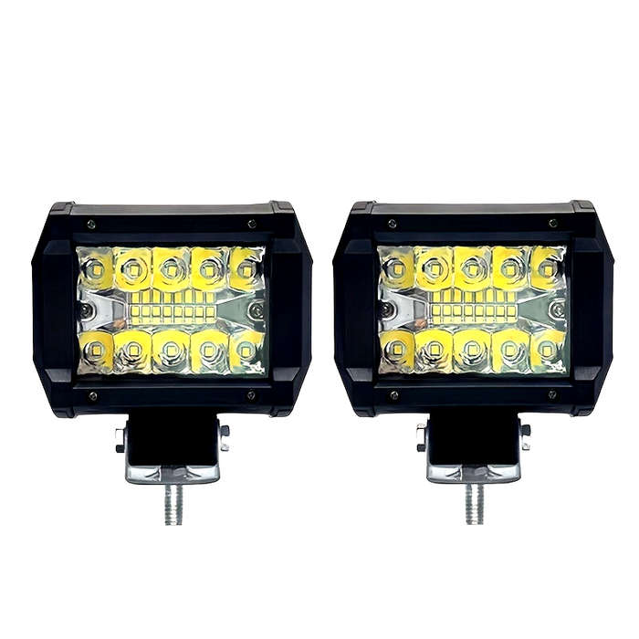 2pcs 10.16cm Automotive LED Work Lights 20LED 60W Universal for CarTruckPickupSUV
