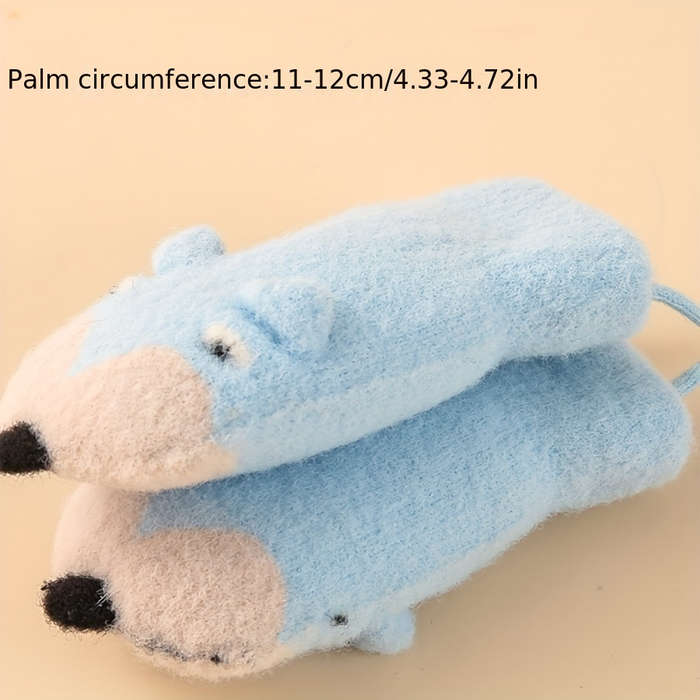 Winter Gloves Color Blue Size 1 To 3 Years Old