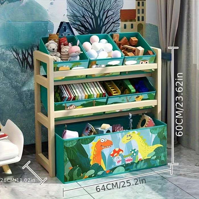 Storage And Organizationcolor 3 Layers Dinosaur