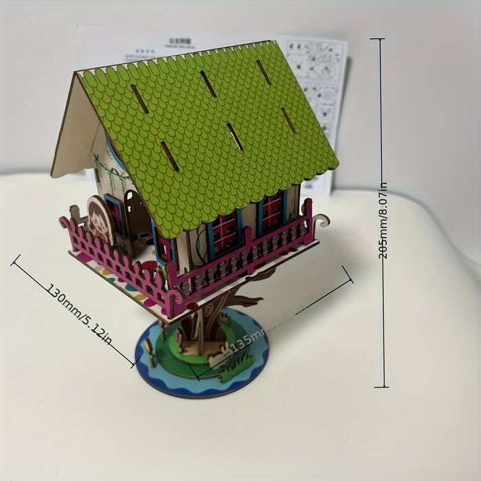 Building Toy Architectural Model Toy Set Model Colorful Princess Tree House