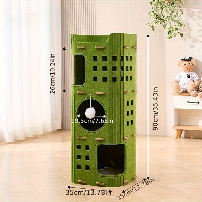 Pet supplies color Green Model Multi    hole 3    layer Cat Climbing Frame