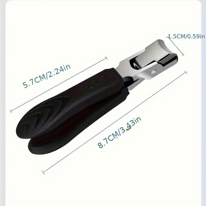 1pc Heavy-Duty Nail Clippers 12mm Opening Splash-Proof Thick Nail Trimmers Durable Die-Cast
