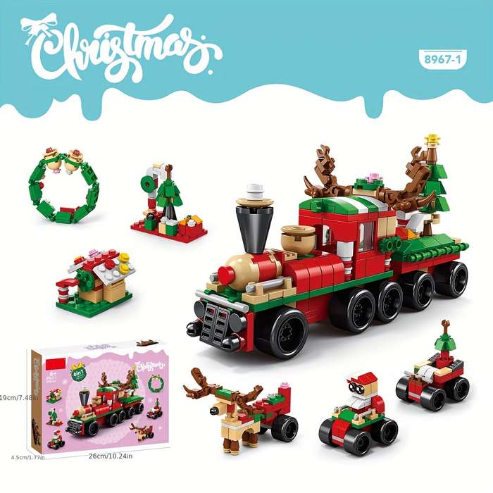 Building Toy Architectural Model Toy Set Items Christmas Music Box 332Pcs