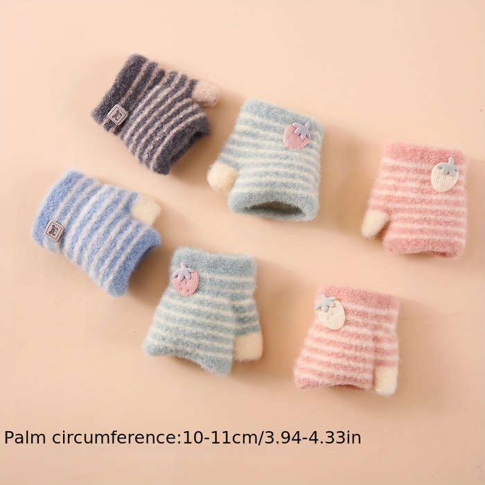 Winter Gloves Color Green Size 5 To 24 Months