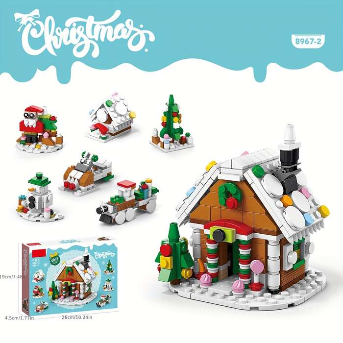 Building Toy Architectural Model Toy Set Items Christmas Music Box 332Pcs