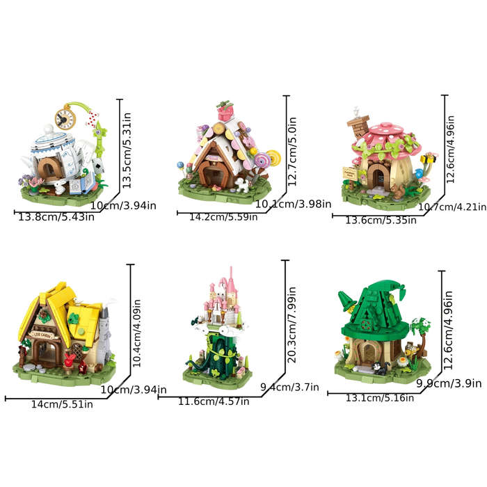Building Toy Architectural Model Toy Set Style Candy House