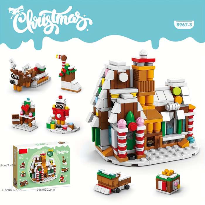 Building Toy Architectural Model Toy Set Items Christmas Music Box 332Pcs