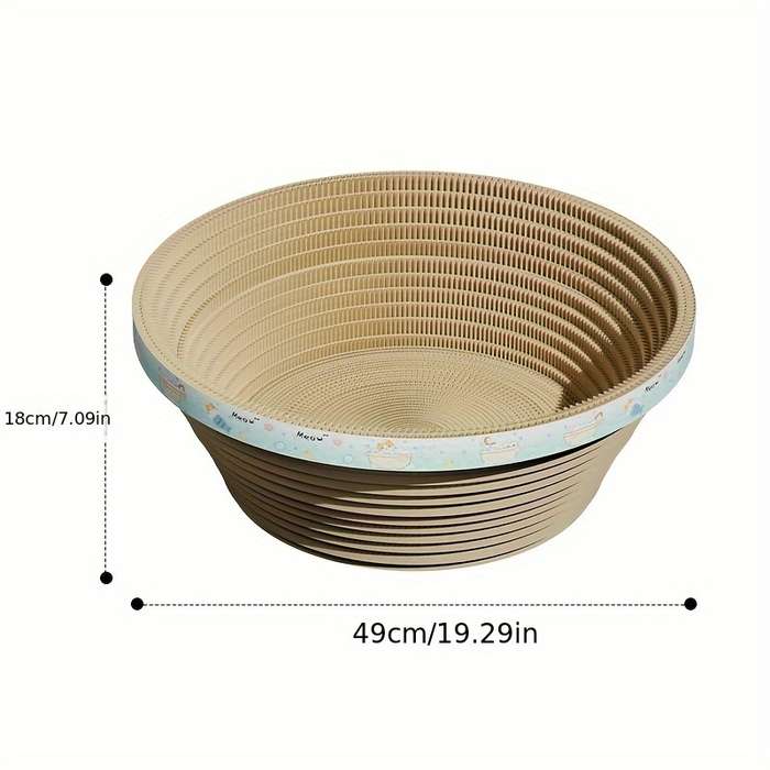 Pet Supplies Size Large Oval Corrugated Paper Bathtub   54.5 X 39 X 18Cm