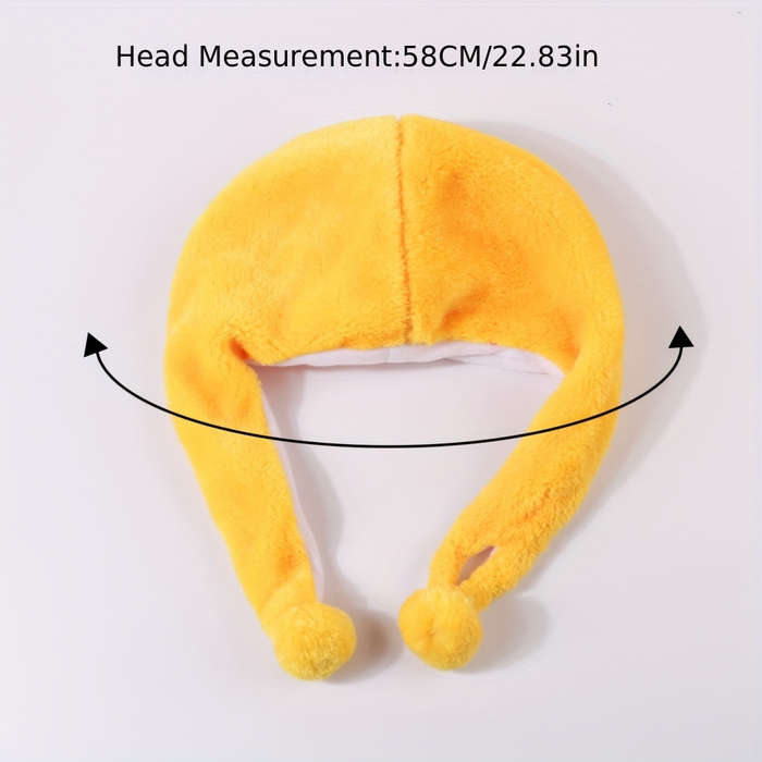 Winter Hat Color Yellow Size 58Cm  1.90Ft