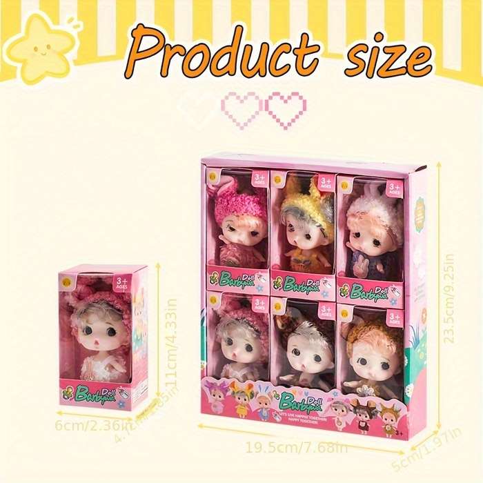 Toy Dolls Quantity 6 dolls  gift box
