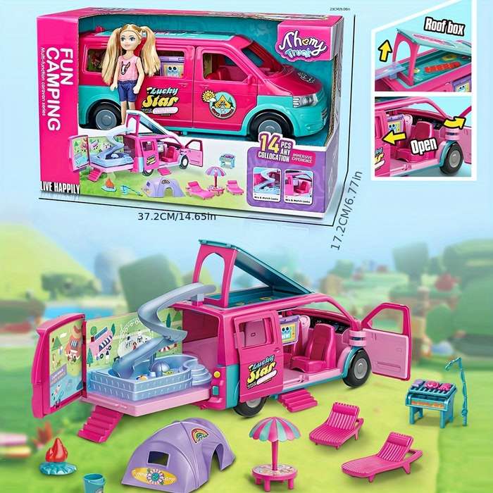 Toy Dolls Style Fun Camping Car