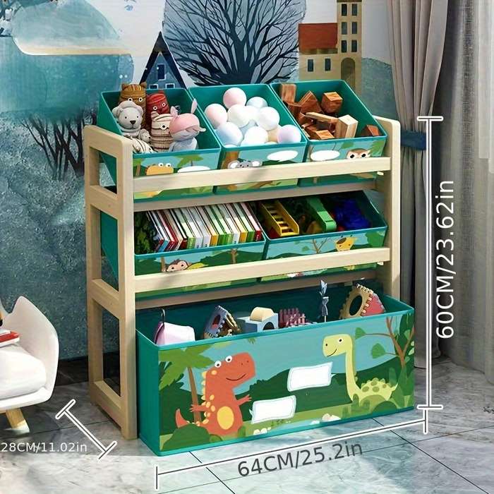 Storage And Organizationcolor 3 Layers Dinosaur