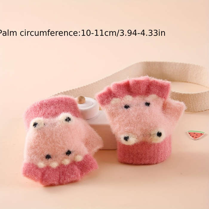 Winter Gloves Color Beige Color Size 6 To 24 Months