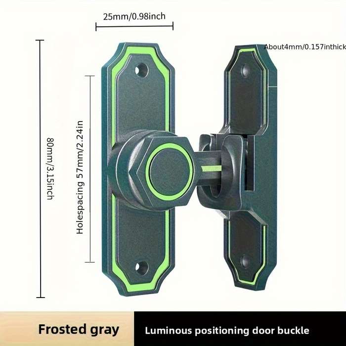 Lock Color Glow In The Dark Silvery  Includes Adhesive Free Nails