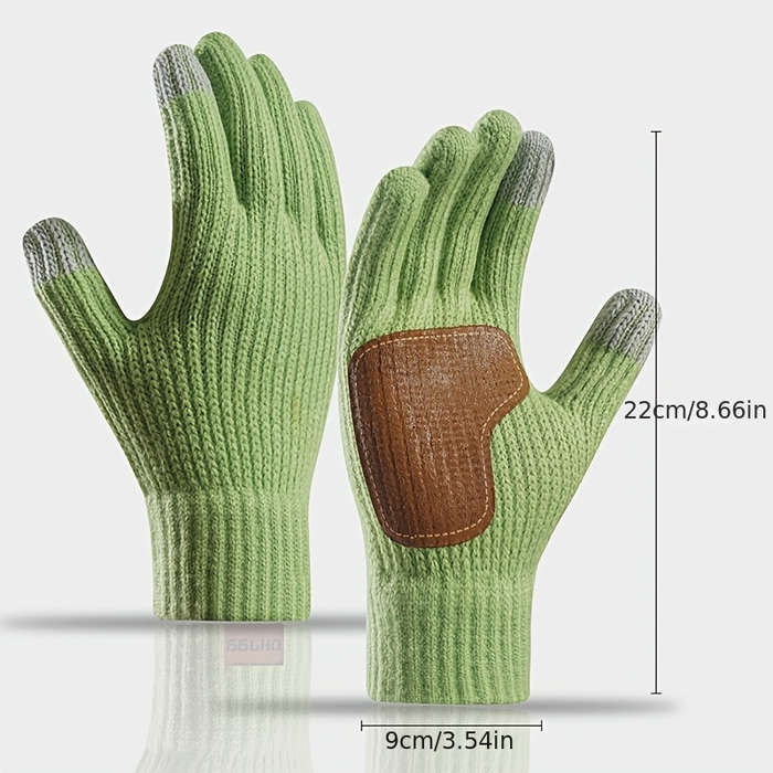 Winter Gloves Color Green