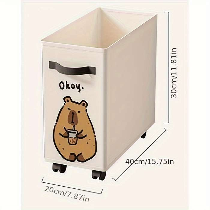 Storage And Organizationcolor Festive Pink Cat | Under Desk Movable Storage