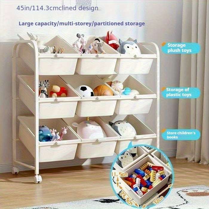 Storage And Organizationmodel Three Rows Of 4 Layers  12 Boxes