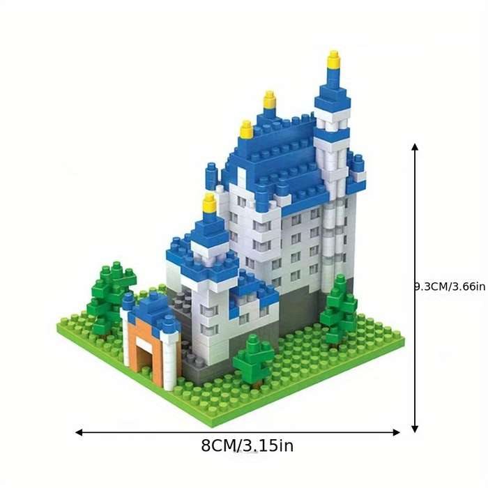 Building Toy Architectural Model Toy Set Style Swan Castle