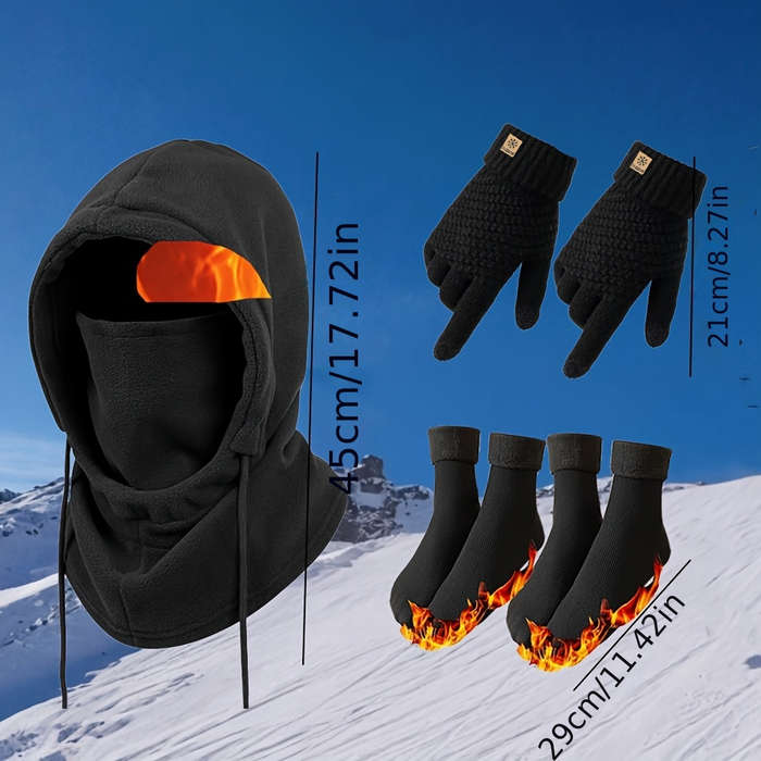 Winter Hat Color 3 Piece Set