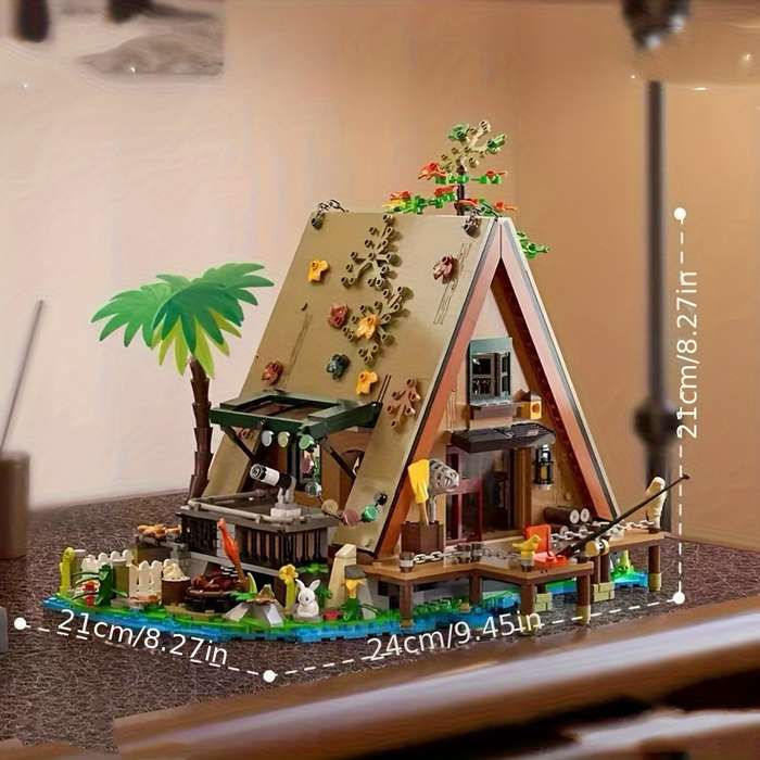Building Toy Architectural Model Toy Set Color Forest Treehouse 1486Pcs