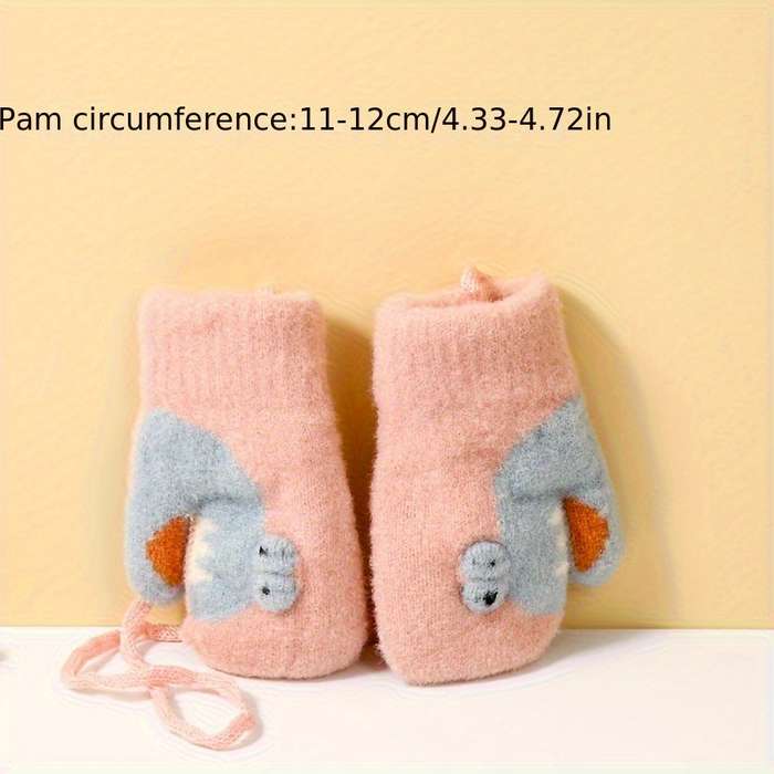 Winter Gloves Color Pink Size 1 To 3 Years Old