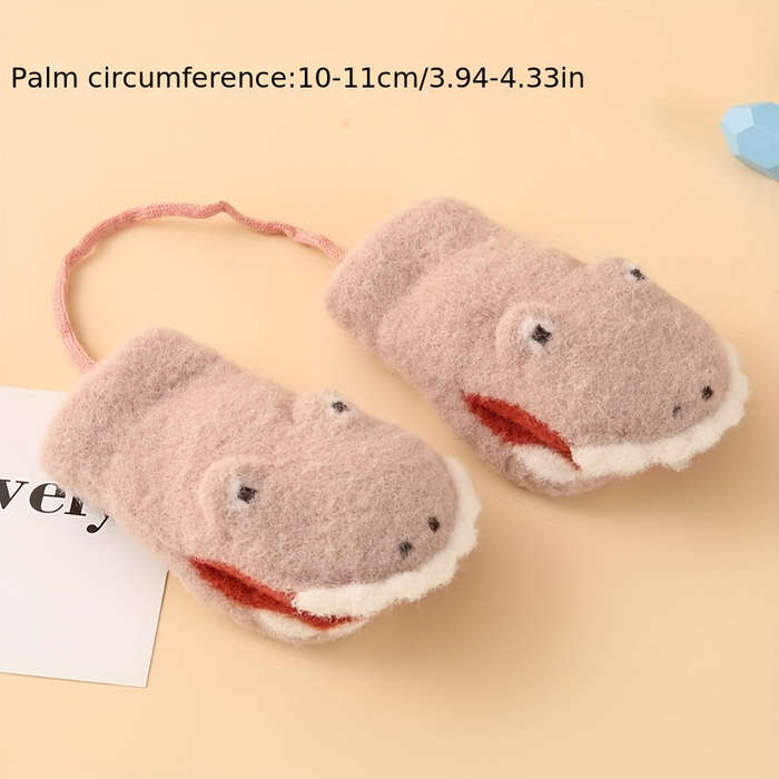 Winter Gloves Color Khaki 1 Size 3 To 24 Months