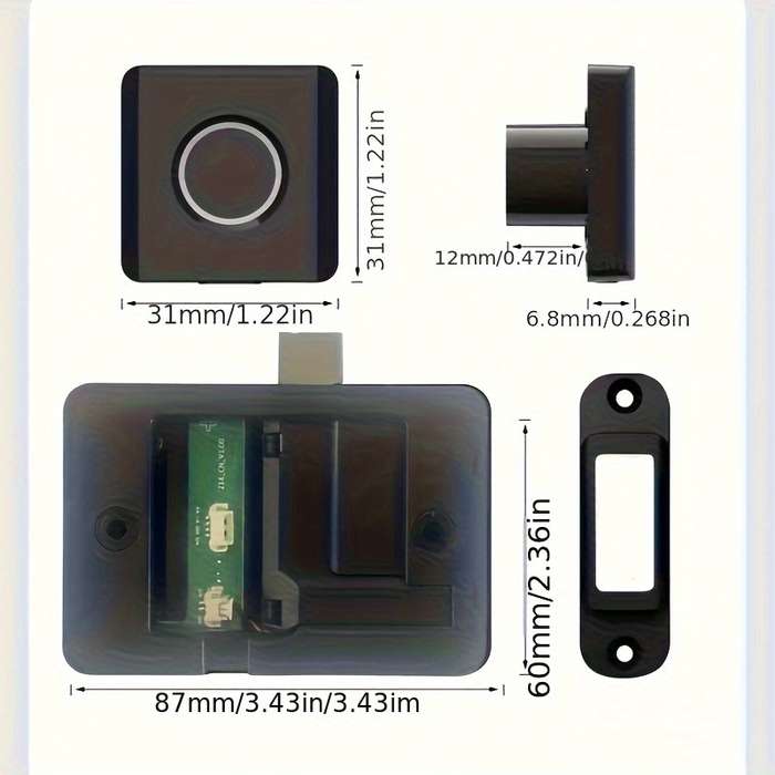 Lock Storage Can Record 20 Fingerprints   With Morse Code Emergency Unlocking