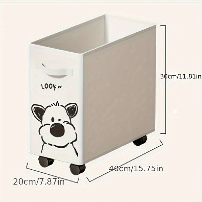 Storage And Organizationcolor Festive Pink Cat | Under Desk Movable Storage