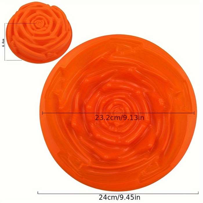 Suitable For Baking Molds Style   Orange 1 Piece   Large Rose Cake Mold