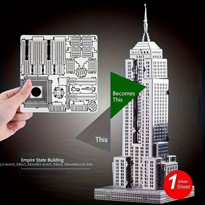 Building Toy Architectural Model Toy Set Items Empire State Building