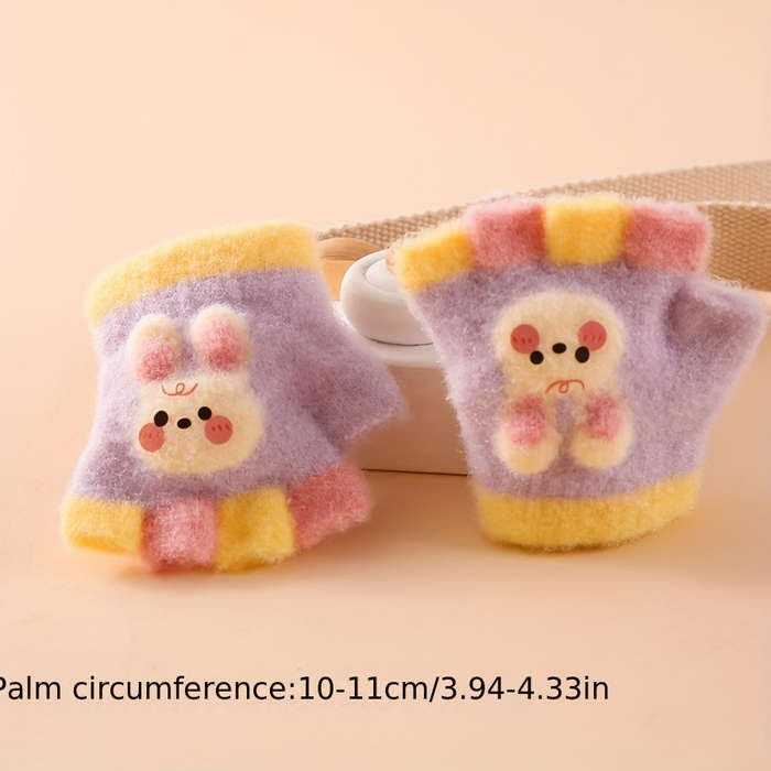 Winter Gloves Color Pink Size 6 To 24 Months