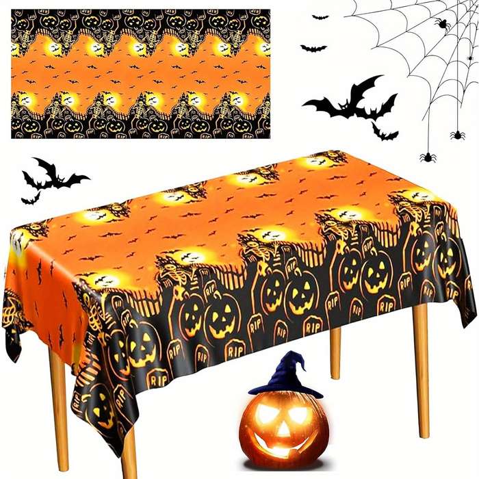 Halloween tablecloth decoration Model Halloween Haunted House Tablec