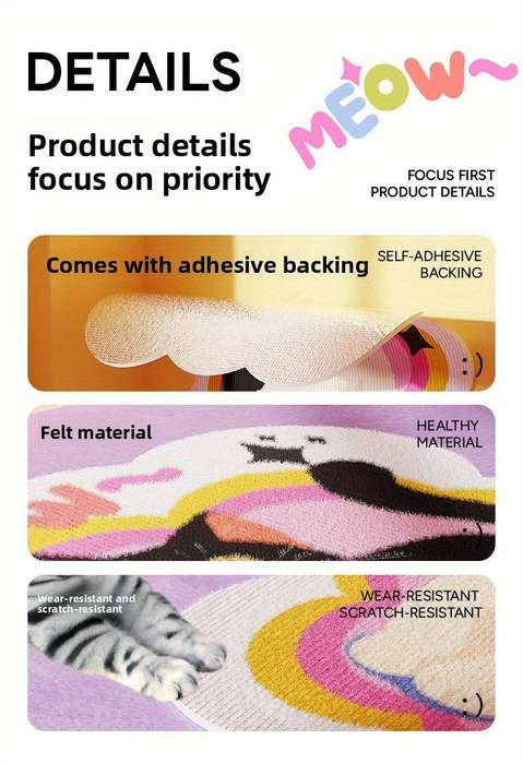 Pet Supplies Color Upgraded Version  Rainbow Cat Size A
