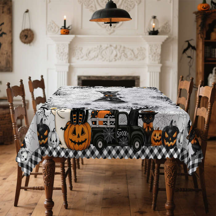 Halloween tablecloth decoration size Rectangle 60x120inch or 152x305cm