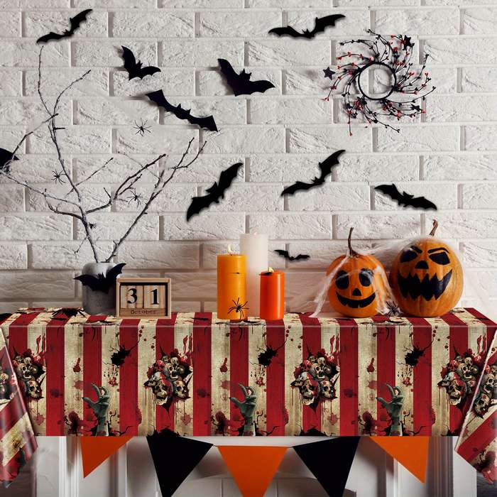 Halloween tablecloth decoration Quantity 2pcs