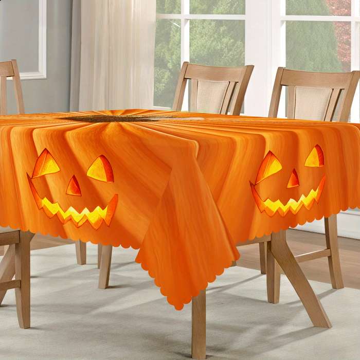 Halloween tablecloth decoration size Square 60x60in or 150x150cm