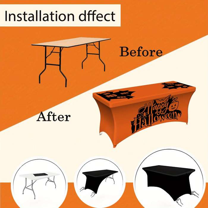 Halloween tablecloth decoration size 4FT