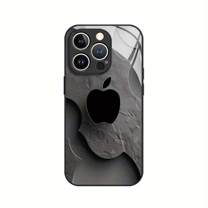 1Pc Mixed Color  For iPhone XS Max Black Apple Design Phone Case