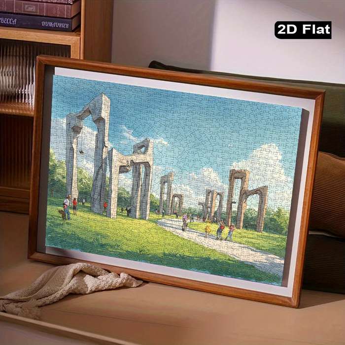 Building Toy Architectural Model Toy Set Size 75 X 50Cm 30 X 20Inch 1000Pc