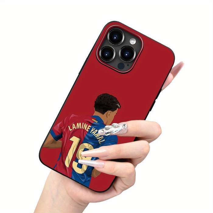 1Pc Black For iPhone 13 Jersey Design Phone Case