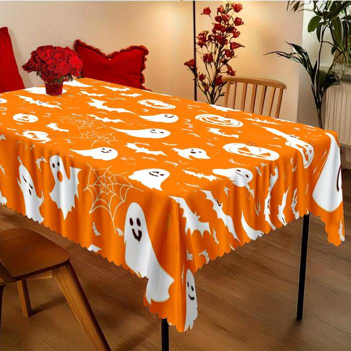 Halloween tablecloth decoration size  180cm x 180cm or round