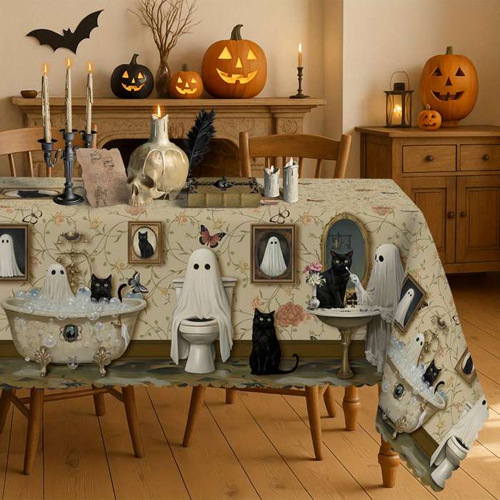 Halloween tablecloth decoration size Rectangle 6086in 152220cm