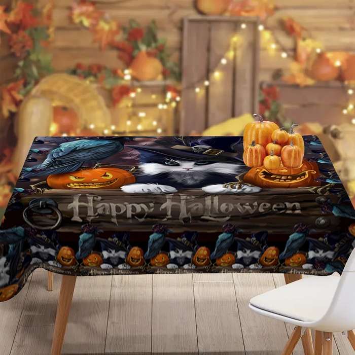 Halloween tablecloth decoration size 90 x 140cm or 35.43 x 55.11inch