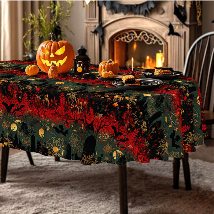 Halloween tablecloth decoration size Round 152.4152.4cm