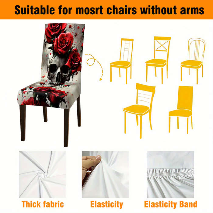 Halloween tablecloth decoration  6pcs Chair Covers add 1pc Tablecloth 140 x 210cm